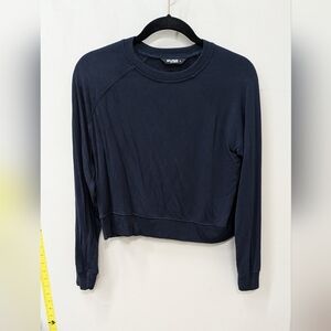 Splits 59 Women's Navy Long Sleeve Soft Lightweight Sweatshirt.